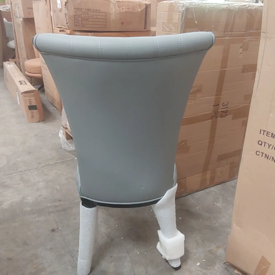 DESIGNER FAUX LEATHER UPHOLSTERED DINING CHAIR