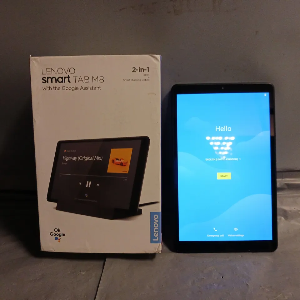 BOXED LENOVO SMART TAB M8 2 IN 1