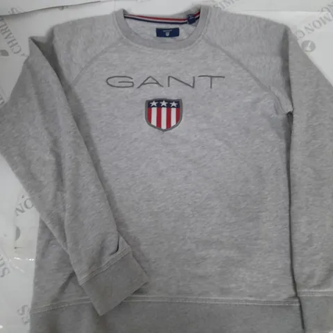 GANT YOUTH GREY JUMPER - 11/12 YEARS