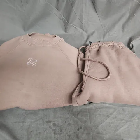 COHL'S SPORTSWEAR SWEATSHIRT & JOGGERS SET IN TAUPE SIZE S/M