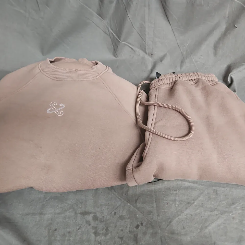 COHL'S SPORTSWEAR SWEATSHIRT & JOGGERS SET IN TAUPE SIZE S/M