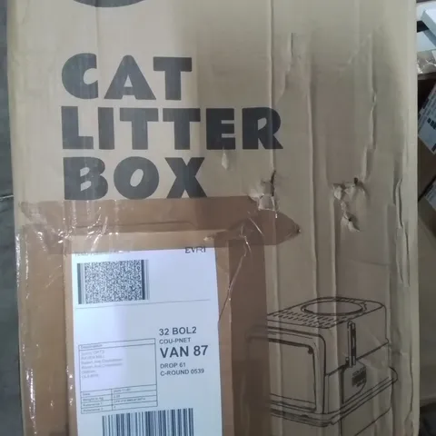BOXED TIEKER CAT LITTER BOX