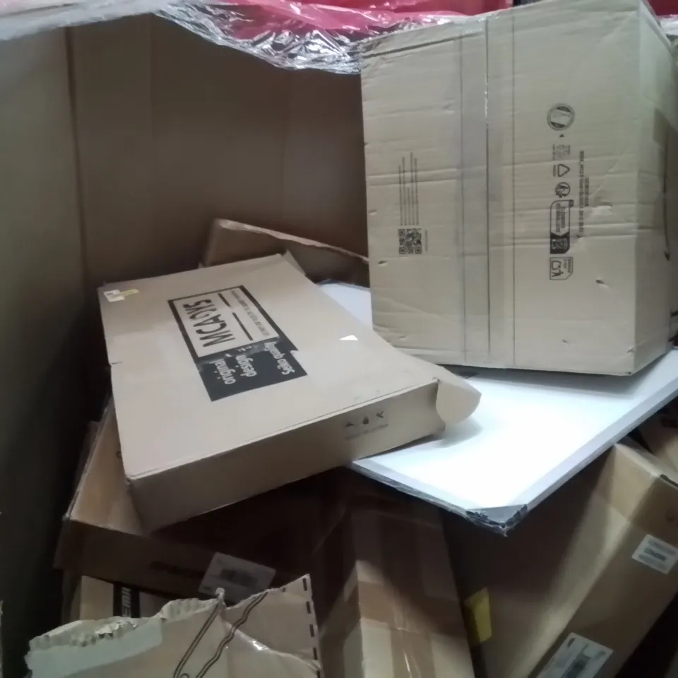 PALLET OF ASSORTED HOUSEHOLD GOODS AND PRODUCTS TO INCLUDE;RADIATOR,TARGET VISION,AXLE SHAFT