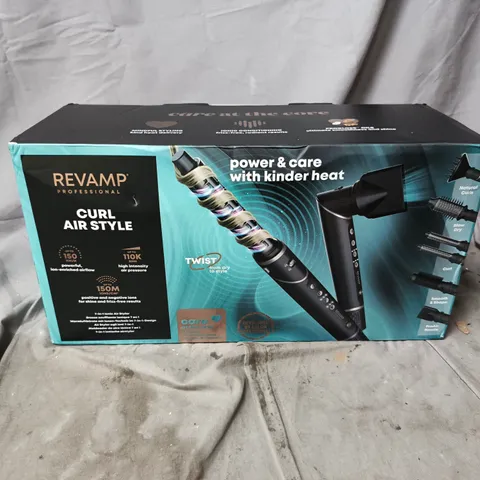 REVAMP PROFESSIONAL CURL AIR STYLE HAIR STYLER WITH ATTACHMENTS – BOXED