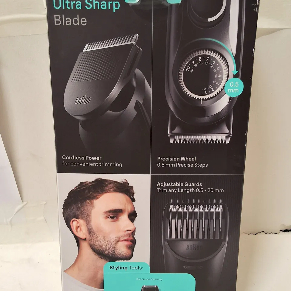 BRAUN BEARD TRIMMER SERIES 3 – CORDLESS GROOMING KIT (BOXED)