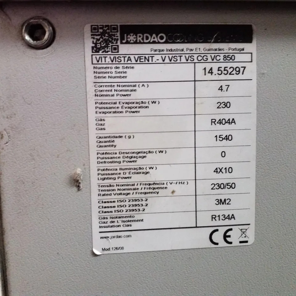 JORDAO VISTA SERVE OVER REFRIGERATED COUNTER FRIDGE