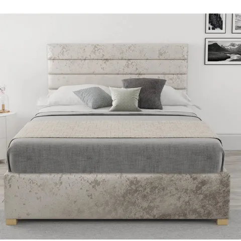 BOXED MRAZ UPHOLSTERED OTTOMAN BED - SIZE UNSPECIFIED (2 BOXES)