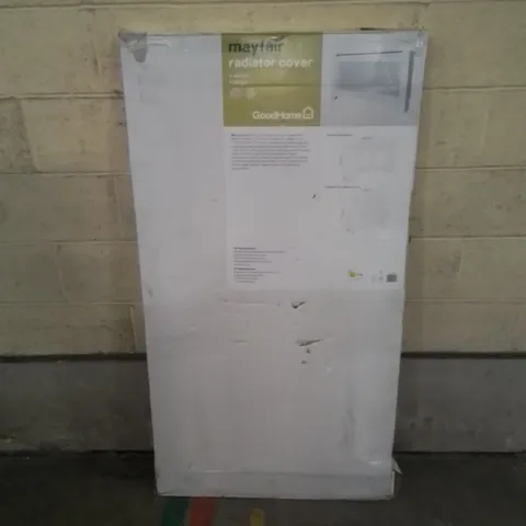BOXED GOODHOME MAYFAIR RADIATOR COVER IN WHITE // SIZE: W 1500MM, H 815MM X D 190MM (1 BOX)