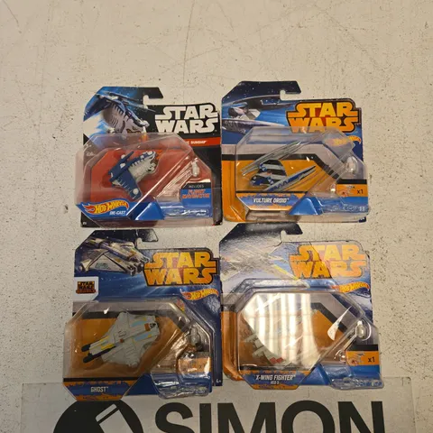 STAR WARS HOT WHEELS DIE-CAST SHIPS (4-PACK) – COLLECTIBLE TOYS