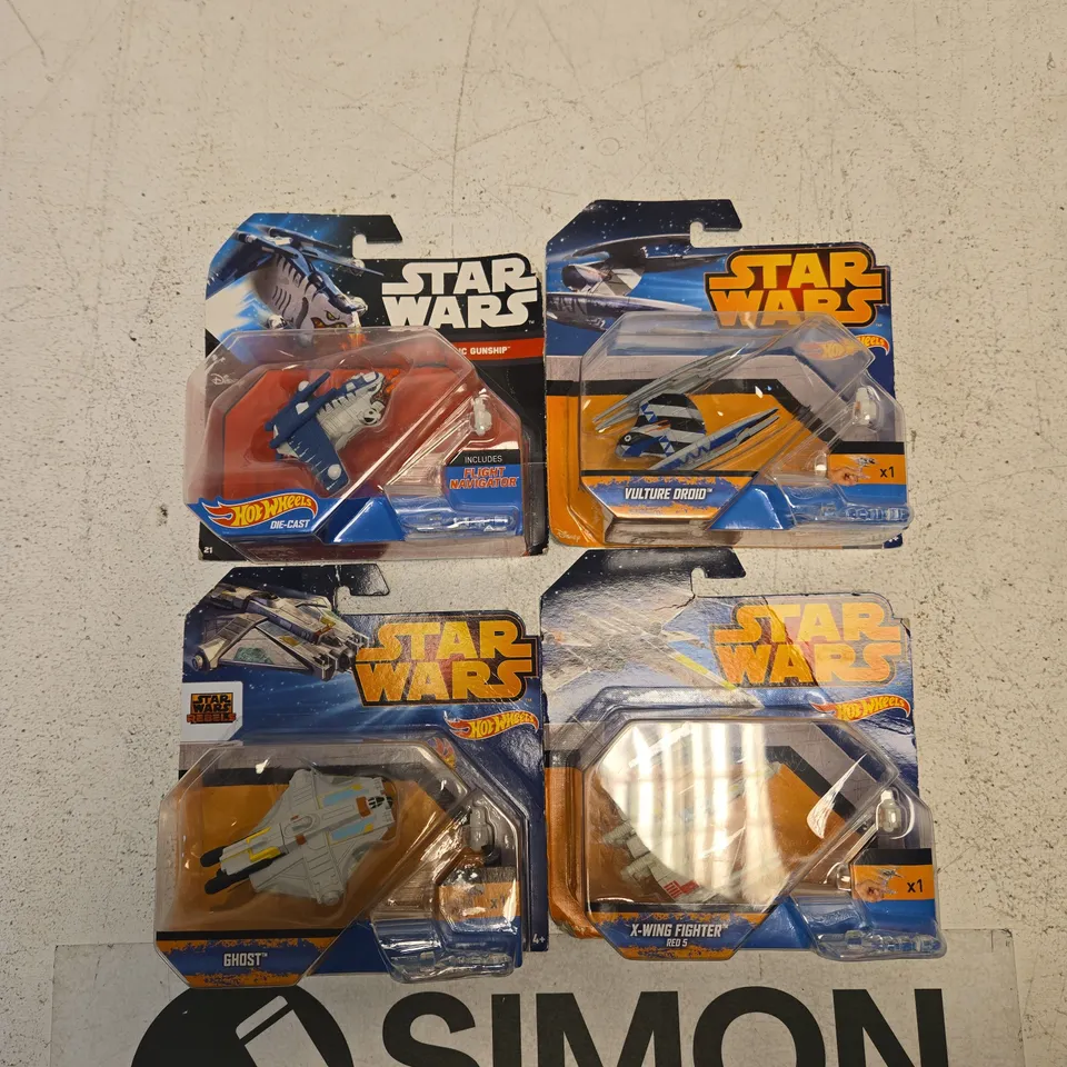 STAR WARS HOT WHEELS DIE-CAST SHIPS (4-PACK) – COLLECTIBLE TOYS
