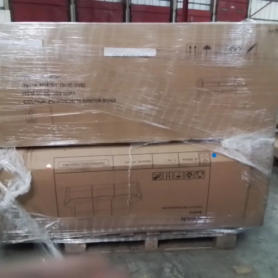PALLET CONTAINING INCOMPLETE SOFA SETS