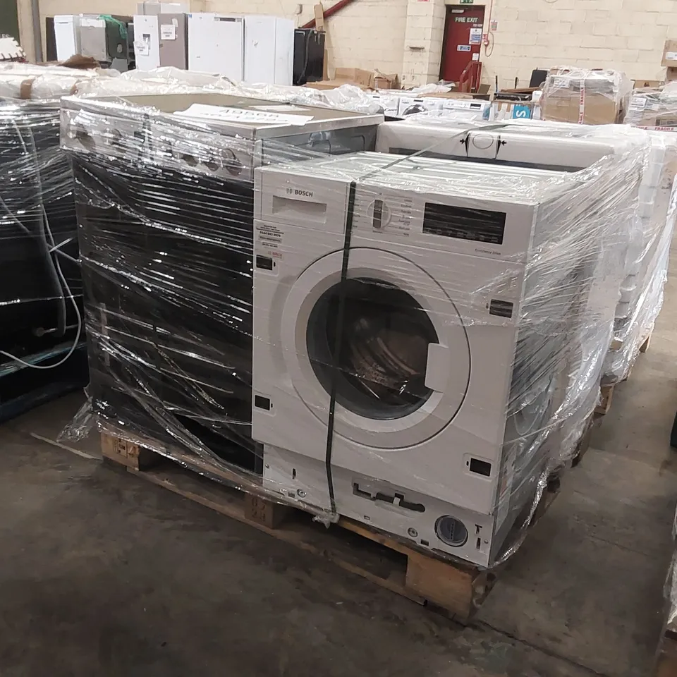 PALLET OF APPROXIMATELY 4 UNPROCESSED RAW RETURN WHITE GOODS TO INCLUDE;