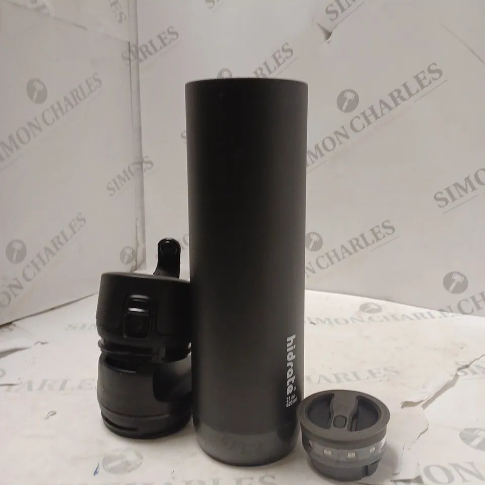 HIDRATESPARK PRO STEEL - 21 OZ. SMART WATER BOTTLE + BONUS STRAW LID