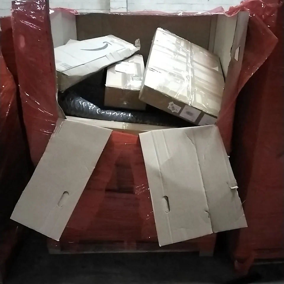 PALLET CONTAINING ASSORTED ITEMS TO INCLUDE: acoustic panels, ceiling light, yoga mat and vibration plate etc...