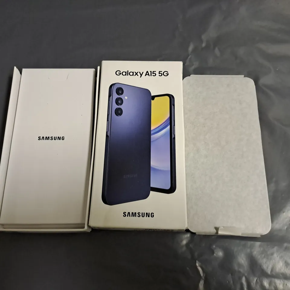 BOXED SAMSUNG GALAXY A15 5G 4GB 128GB IN BLUE BLACK - SM-A156B/DSN