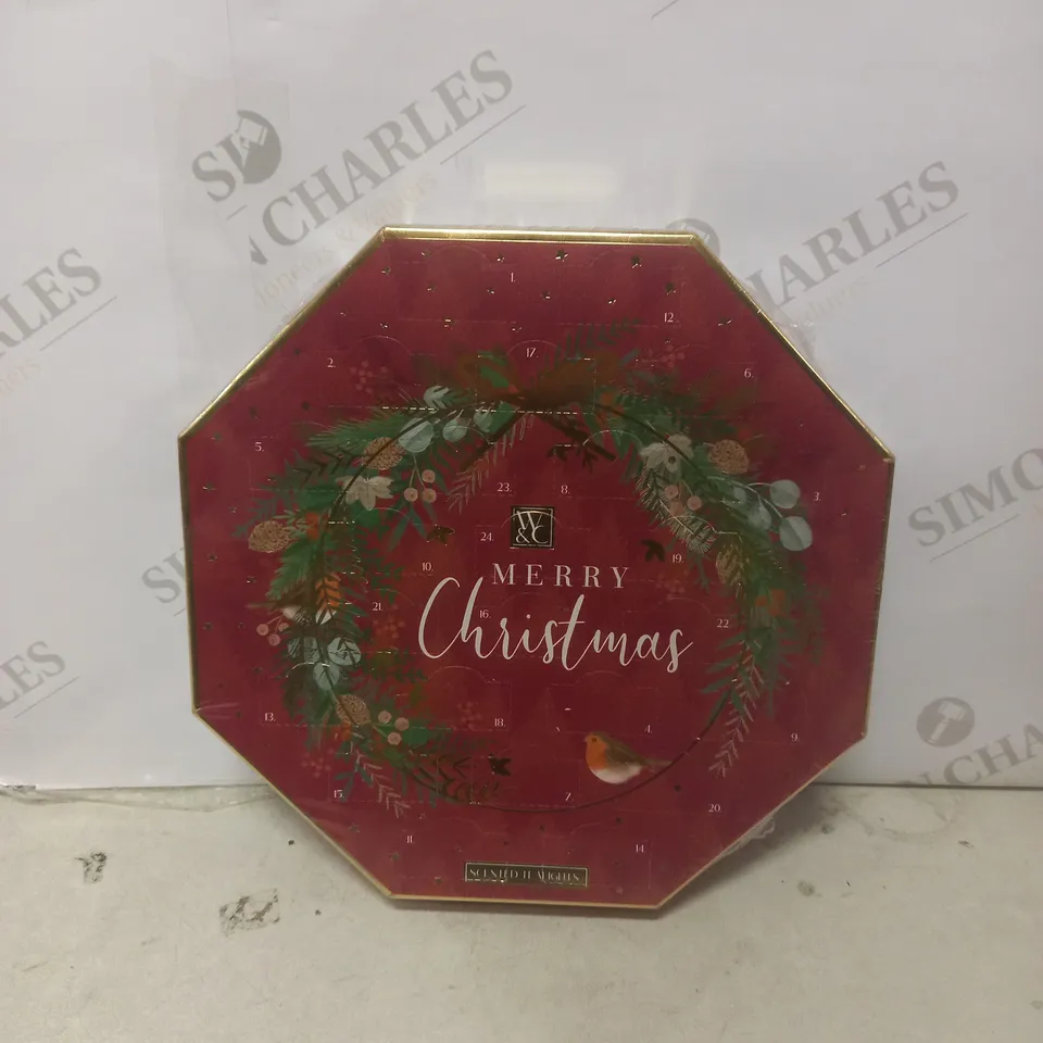 SEALED W&C MERRY CHRISTMAS 24 TEA LIGHTS 