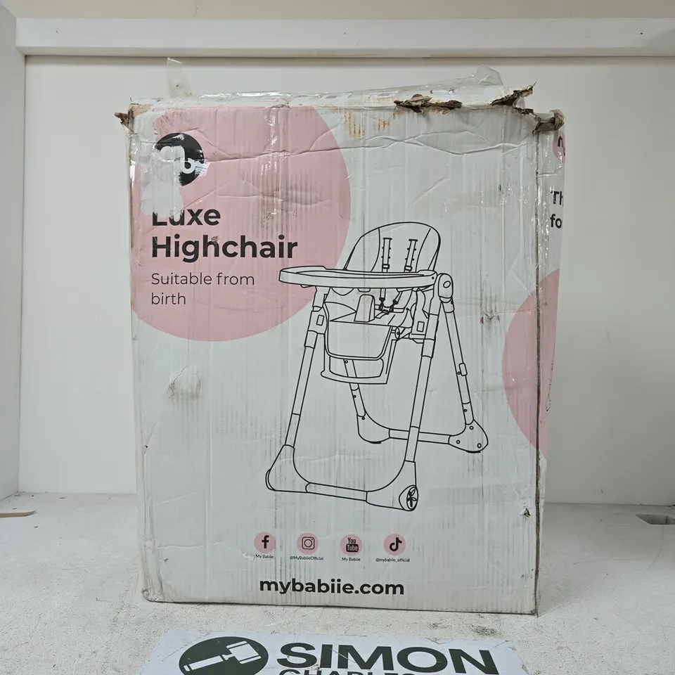 MY BABIIE LUXE HIGHCHAIR – SUITABLE FROM BIRTH