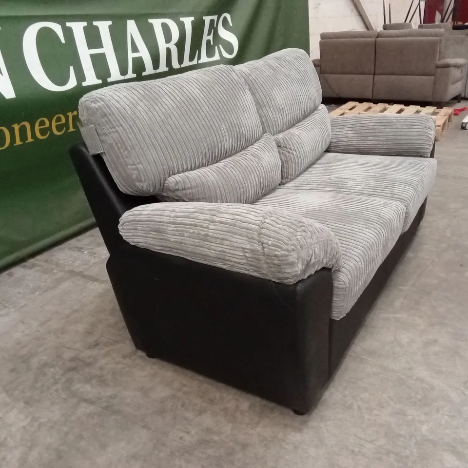 SIENNA FABRIC/FAUX LEATHER HIGH BACK SOFA BED RRP £809