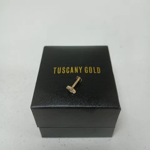 TUSCANY GOLD STUD GEM EARRING 