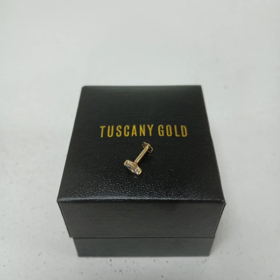 TUSCANY GOLD STUD GEM EARRING