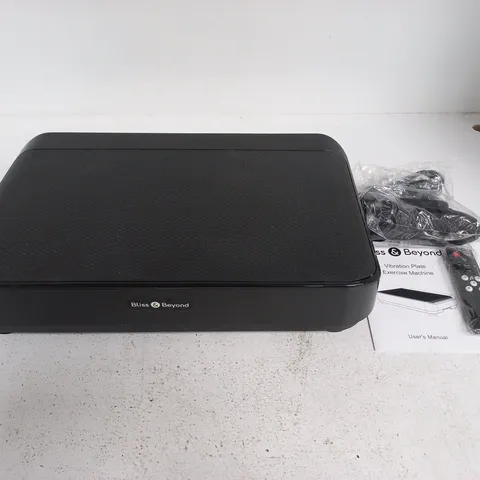 BOXED BLISS & BEYOND VIBRATION PLATE EXERCISE MACHINE IN BLACK 