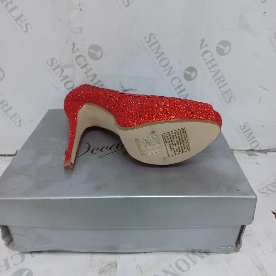 LOT OF 9 PAIRS OF OCCASIONS BY CASANDRA HIGH HEELED SHOES