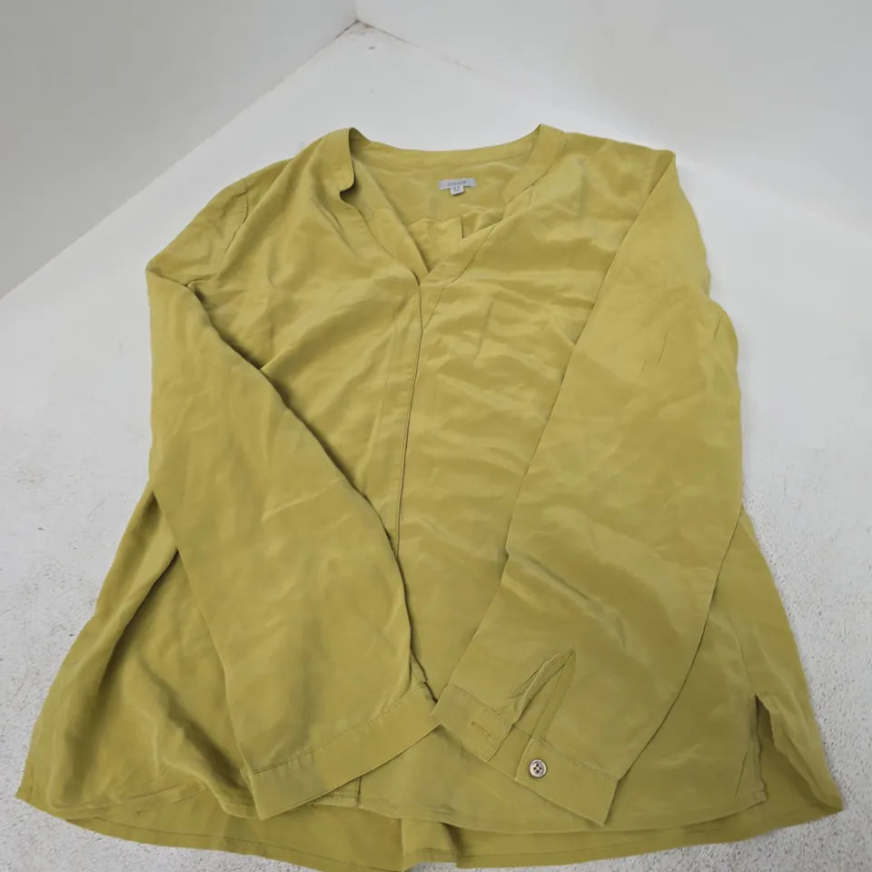 JIGSAW WOMEN'S BLOUSE/SHIRT – MUSTARD YELLOW, UK 12 (US 8)
