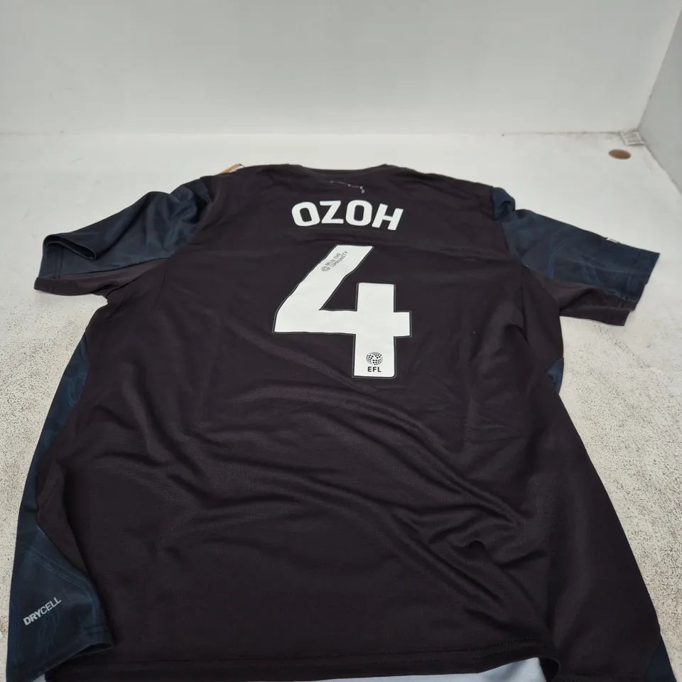 DERBY COUNTY THIRD SHIRT – ADULTS, BLACK, UK SIZE L - 4 OZOH