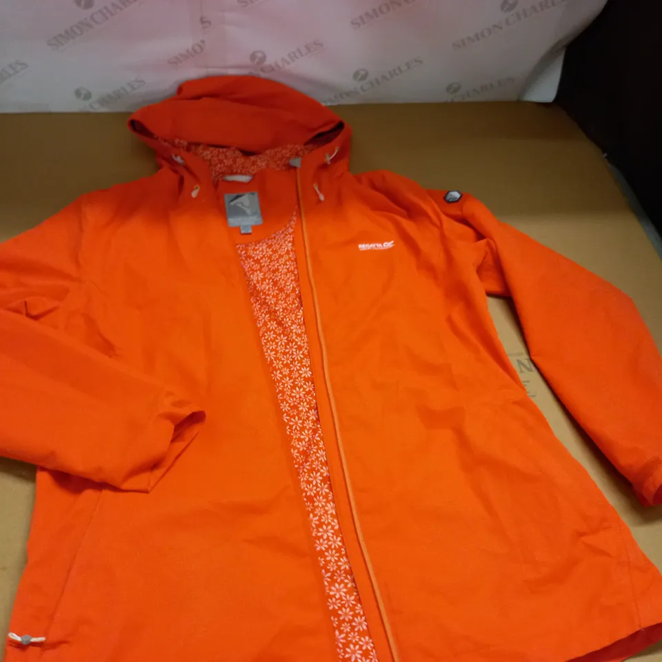 REGATTA HOODED ZIP THROUGH COAT - UK 16