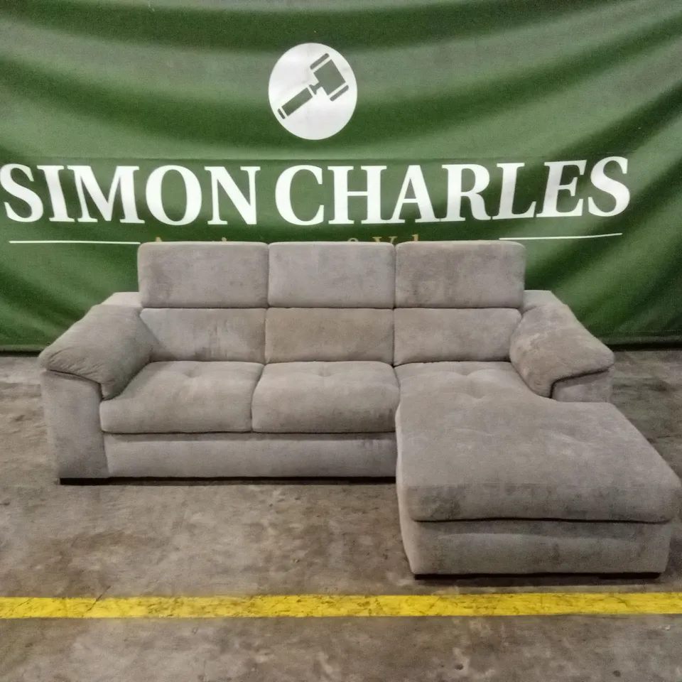 BRADY 3 SEATER FABRIC CHAISE SOFA RRP £1449