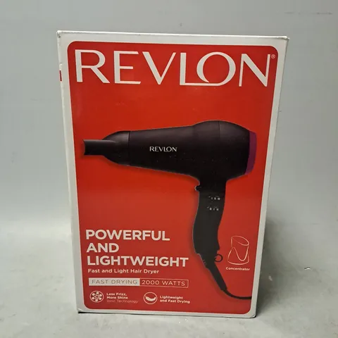 BOXED REVLON BLACK HAIR DRYER 