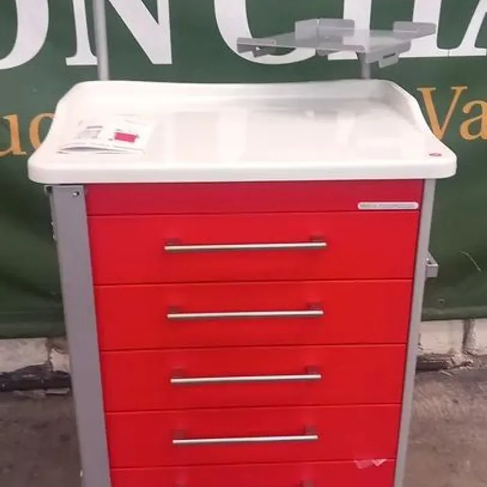 BRAND NEW MEDSTOR MODULE CART WITH 5 DRAWERS