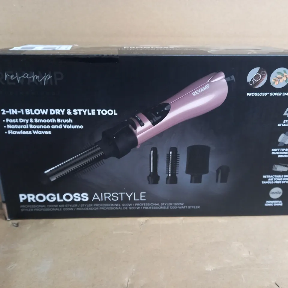 BOXED REVAMP PROGLOSS AIRSTYLE 1200W AIRSTYLER