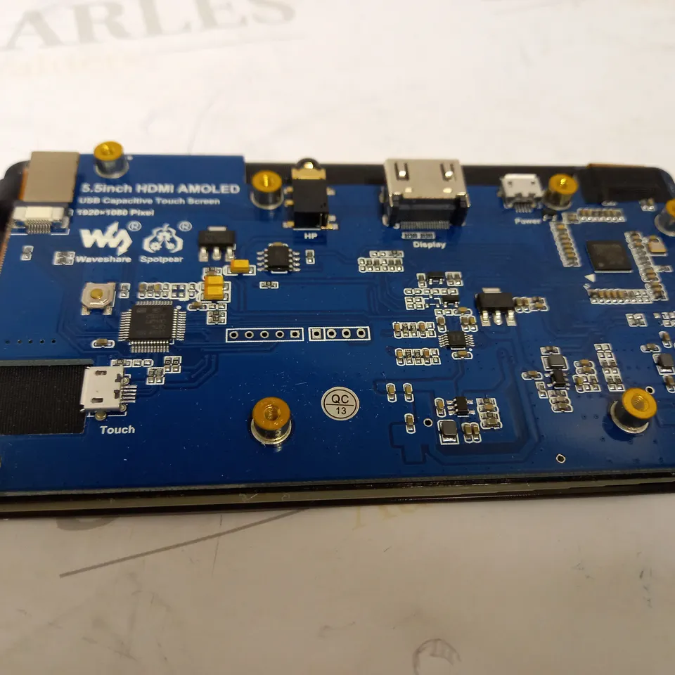 WAVESHARE 5.5INCH HDMI AMOLED 1080P CAPACITIVE TOUCH SCREEN FOR RASPBERRY PI 4/JETSON NANO/PC