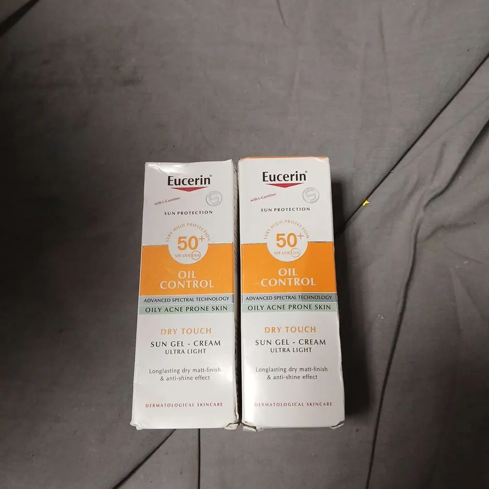 EUCERIN OIL CONTROL SUN GEL-CREAM SPF 50+ – 2 BOXED UNITS