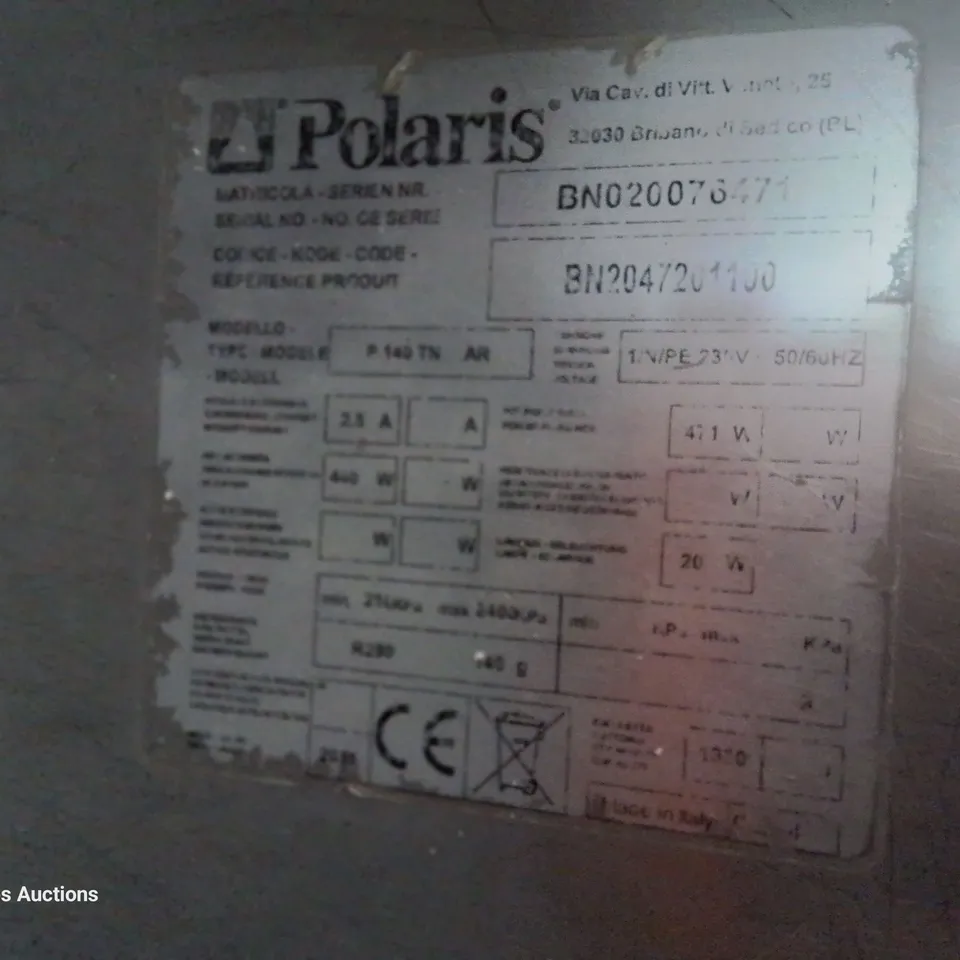 POLARIS COMMERCIAL DOUBLE DOOR TALL FRIDGE Model P140 TN AR