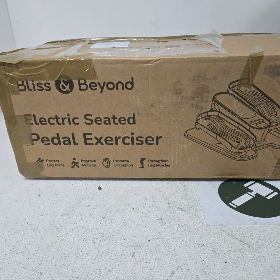 BLISS & BEYOND ELECTRIC SEATED PEDAL EXERCISER – BOXED