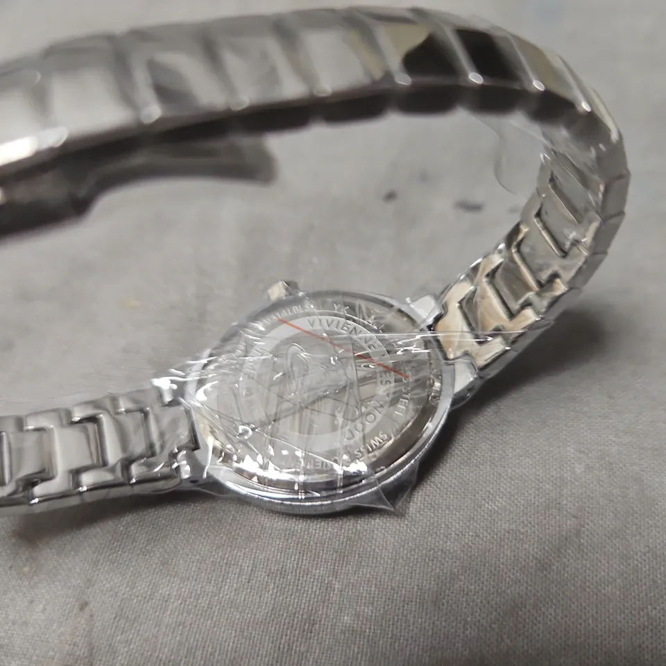 VIVIENNE WESTWOOD TIME MACHINE WRISTWATCH – STAINLESS STEEL BRACELET (BOXED)