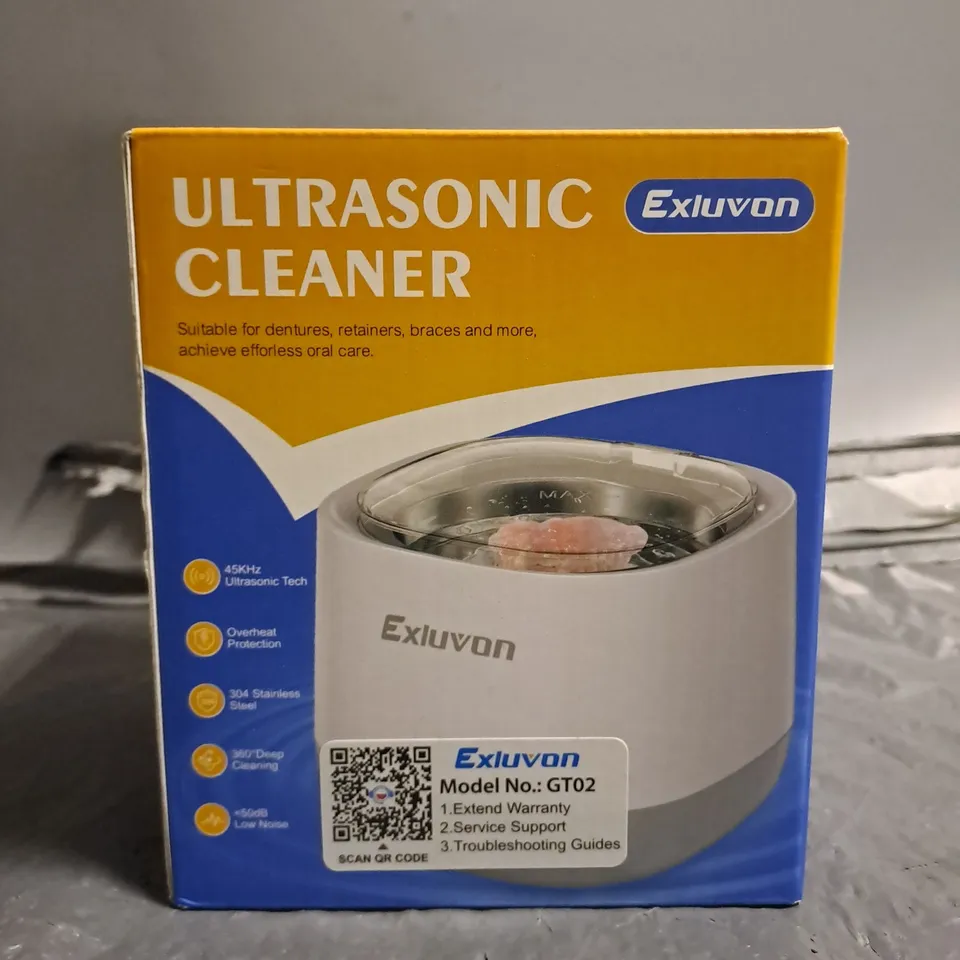 BOXED EXLUVON ULTRASONIC CLEANER