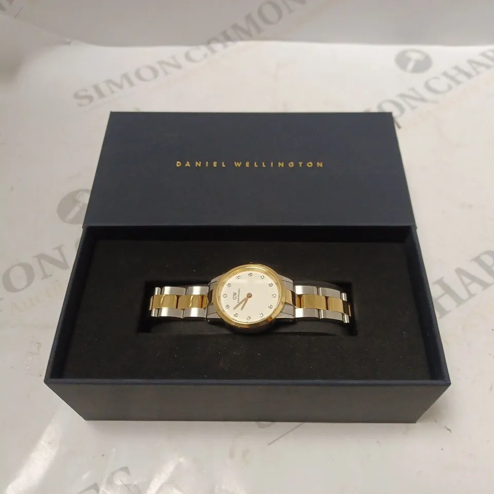 DANIEL WELLINGTON SILVER/GOLD SMALL WATCH BOXED 