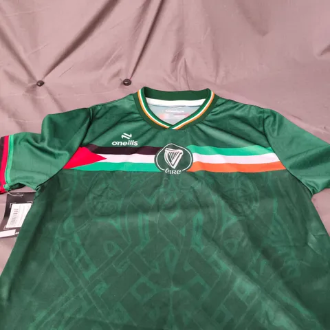 O'NEILLS IRELAND CREST GREEN SPORTS JERSEY SIZE L