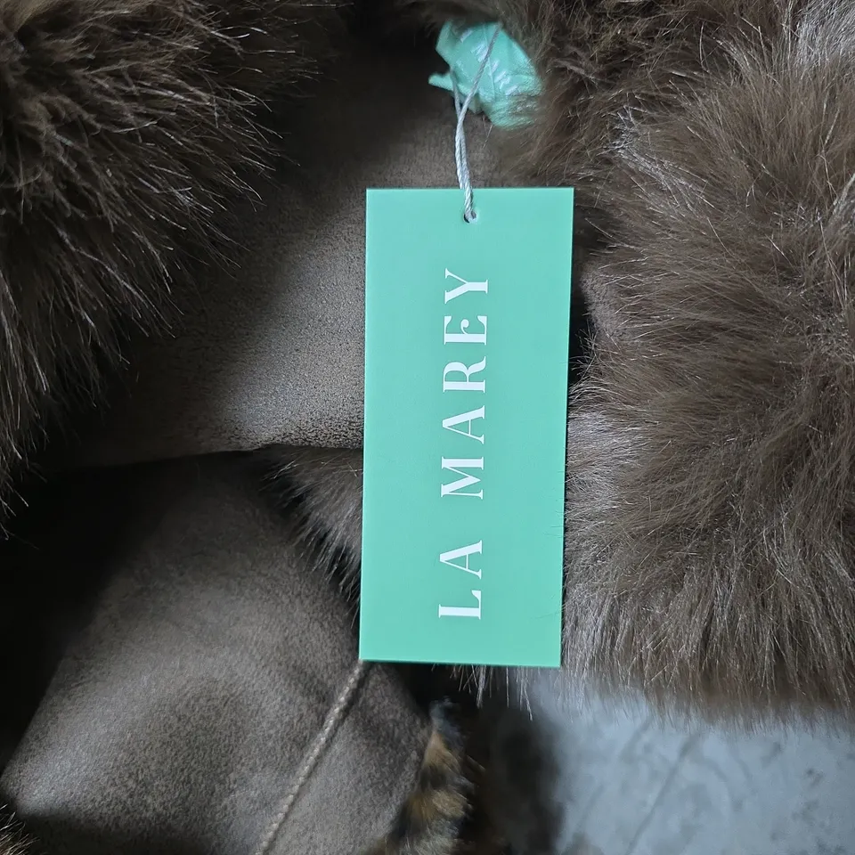 LA MAREY LEOPARD PRINT FAUX FUR COAT – WOMEN ONE SIZE