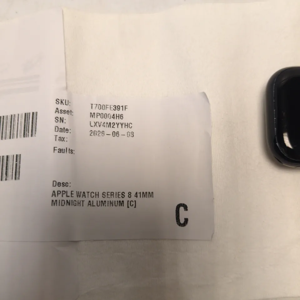 APPLE WATCH SERIES 8 41MM MIDNIGHT ALUMINIUM – BODY ONLY (NO STRAP)