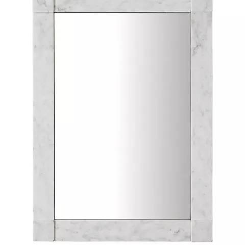 BRAND NEW BOXED WHITE MARBLE WALL MIRROR