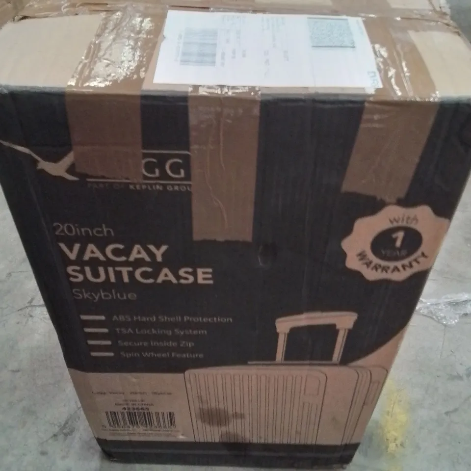BOXED LUGG 20INCH VACAY SUITCASE SKYBLUE 