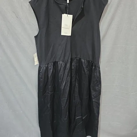 PHASE EIGHT JENNY MIX WOVEN BLACK SLEEVELESS DRESS – WOMEN'S UK 10