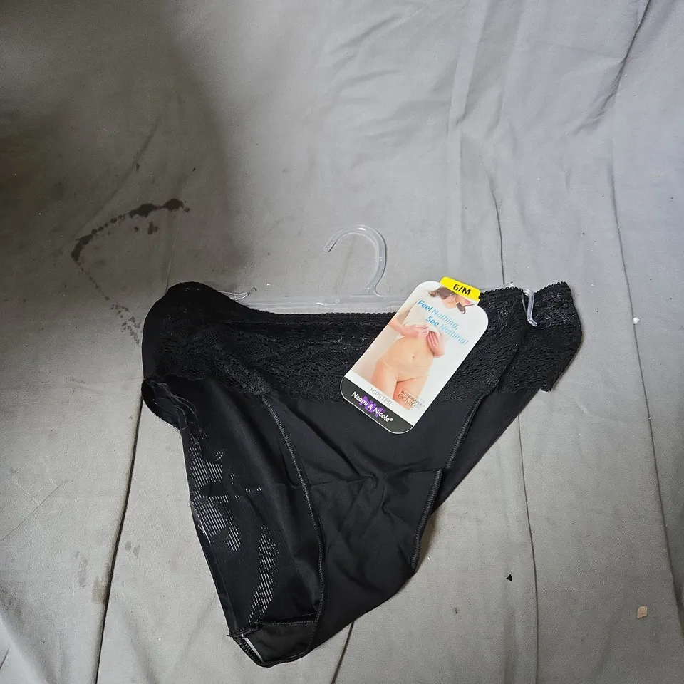 BOX OF APPROXIMATELY 25 ASSORTED CLOTHING ITEMS INCLUDING WHAT KATIE DID BRA , NYLON DREAMS SUSPENDER BELT , DAVID MULTI COLOURED SWIMSUIT AND NAOMI AND NICOLE HIPSTER