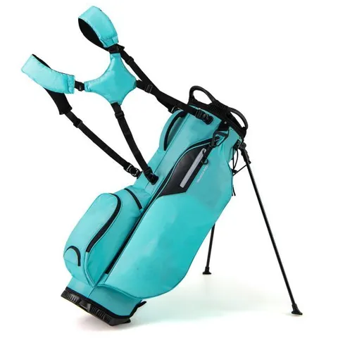 BOXED COSTWAY LIGHTWEIGHT, BLUE GOLF STAND BAG