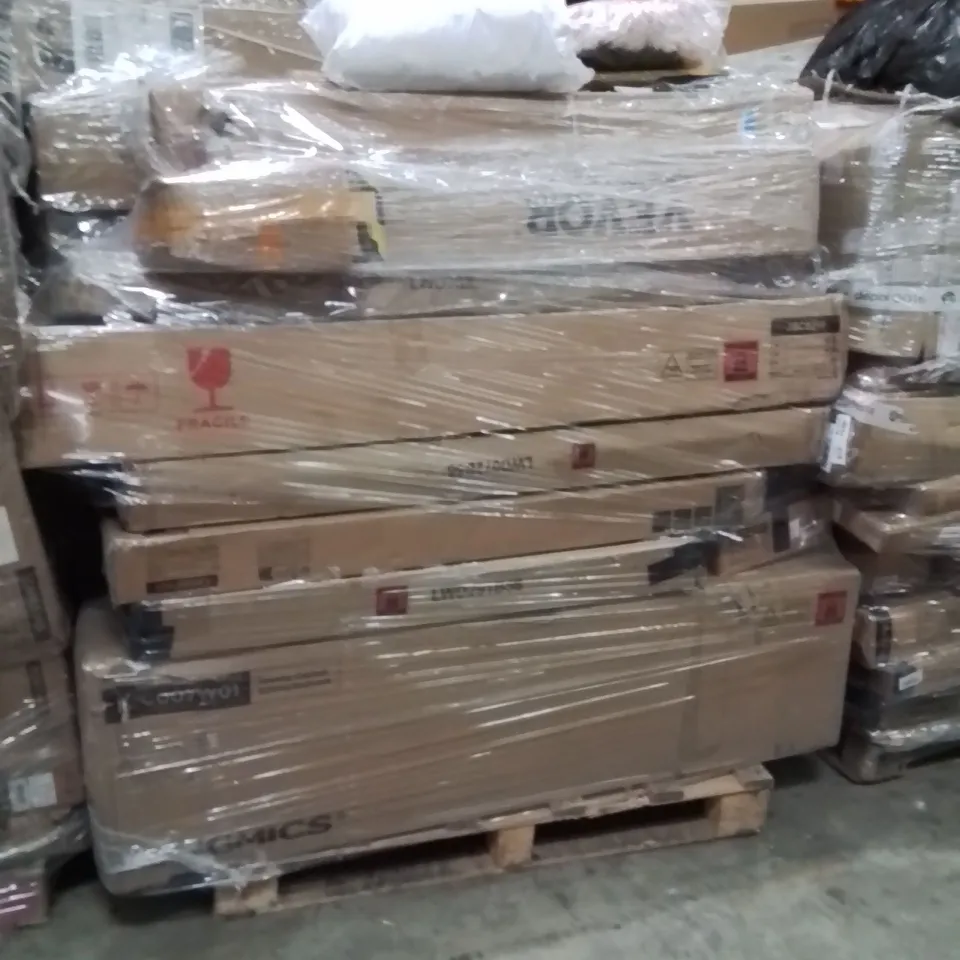 PALLET OF ASSORTED HOUSEHOLD GOODS AND PRODUCTS TO INCLUDE;JEWELLERY CABINET,BLANKET,DOG BED 