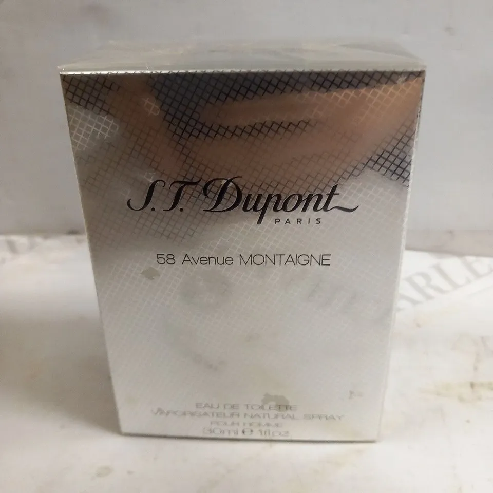 BOXED S.T. DUPONT 58 AVENUE MONTAIGNE EAU DE TOILETTE 30ML